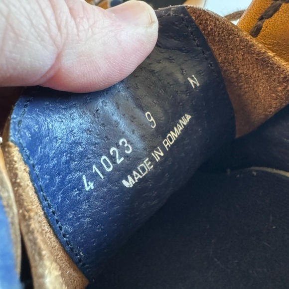 High End Ben Sherman Retro Funky Brown Leather Men's Oxford Shoes 42 / US 9 - Picture 8 of 9